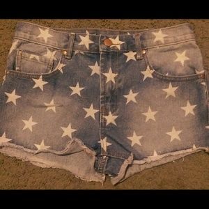 Denim shorts
