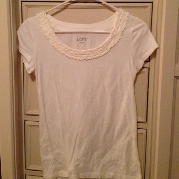 Loft XS Off white top