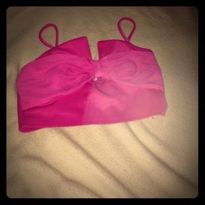 Hot pink crop top