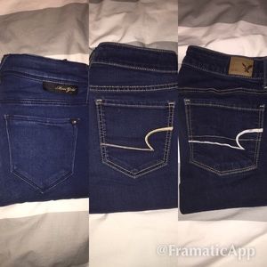 3 pairs of jeans
