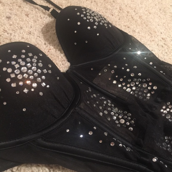 VICTORIA SECRET LINGERIE SPARKLE CORSET - Picture 2 of 4