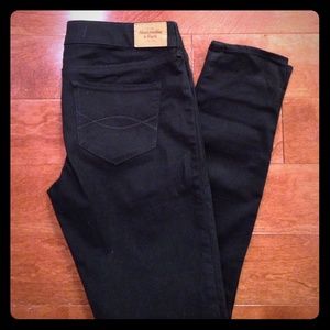 Sueded Velvet midnight blue jeans.