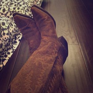 leather skinny women's cowboy boots from cavenders