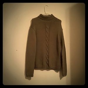 Cable knit wool sweater