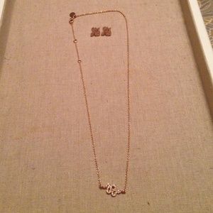 Sidewinder stud & necklace set