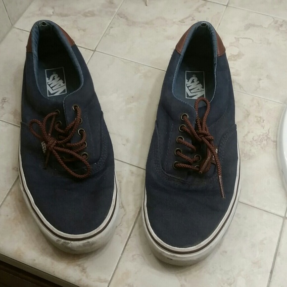 Men's size 10 blue and brown vans