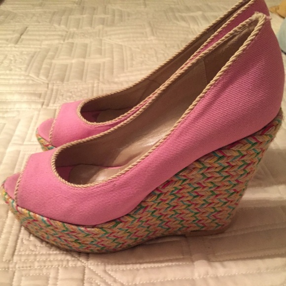 Dee Keller Multi-Colored Wedge - Picture 1 of 3