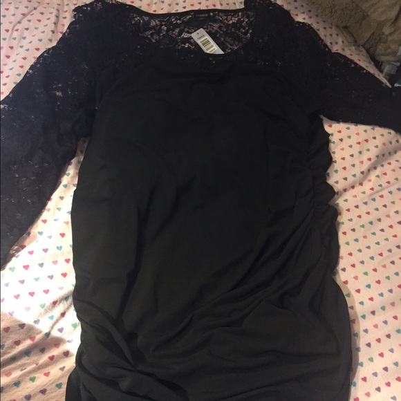 Black lace dress