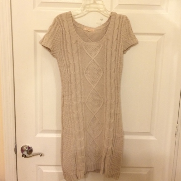 Cream Sweater Dress