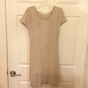 Cream Sweater Dress