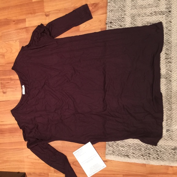 Brown long sleeved dress