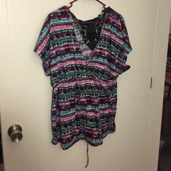 Patterned top.