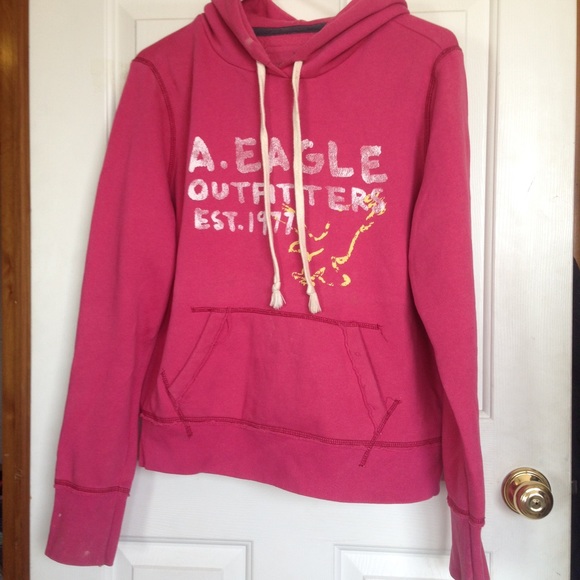 Pink American eagle sweatshirt