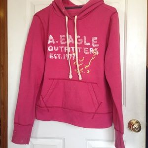 Pink American eagle sweatshirt