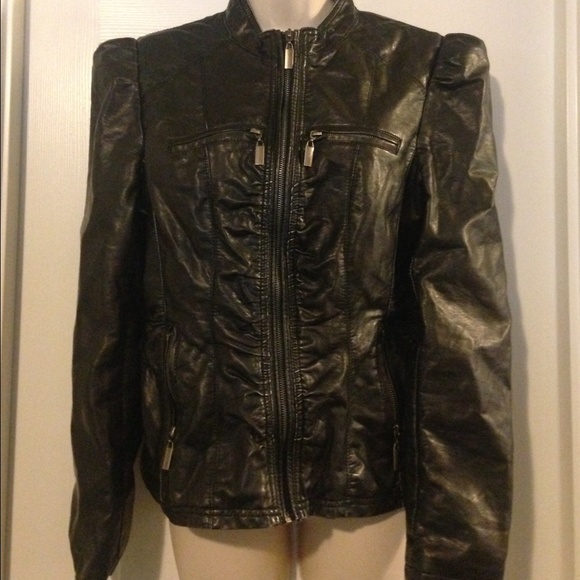 Fake leather jacket