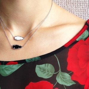 Kendra Scott arrowhead white pendant necklace