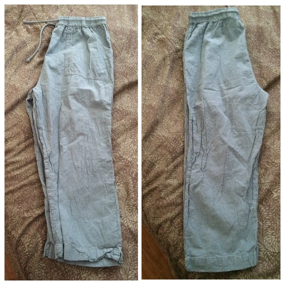 jcpenney Pants & Jumpsuits Blue Capris From Jcp Poshmark