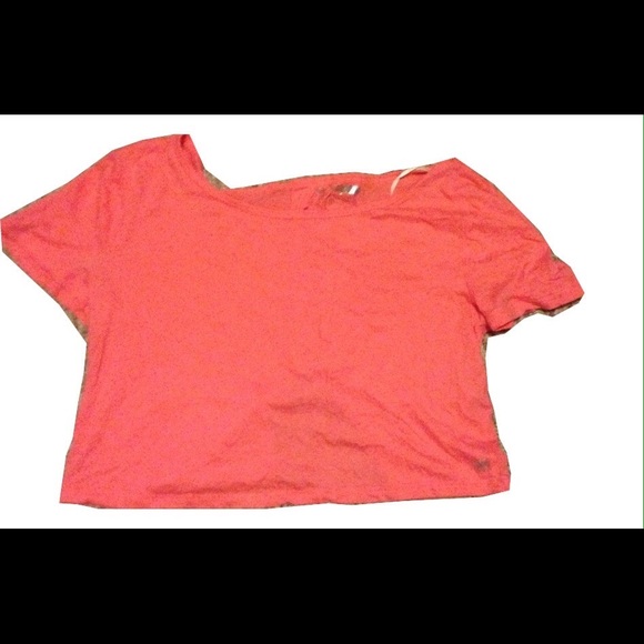 Forever 21 Open Back Crop Top Pink