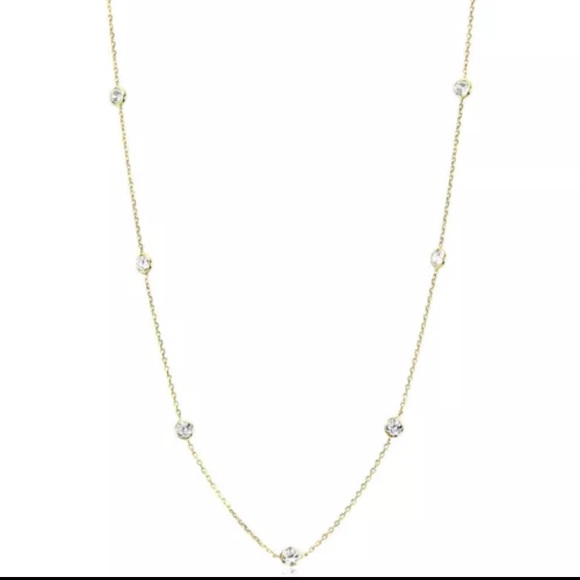 14K Gold Necklace w/ CZ stones!