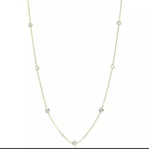 14K Gold Necklace w/ CZ stones!