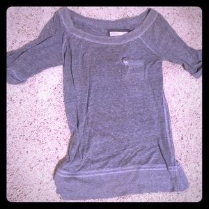 GREY CLASSIC ABERCROMBIE &FITCH TEE