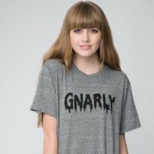 grey gnarly brandy melville T-shirt