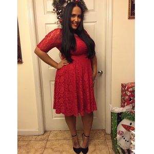 Red Lace Dress