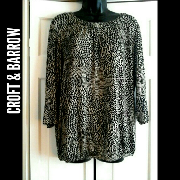 Croft & Barrow Tops - ■HOST PICK WORK WEEK CHIC■NWOT 3/4 SLEEVE TUNIC