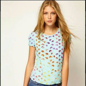 Sugarhill boutique elephant print blouse