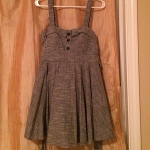 Adorable grey fit and flare dress