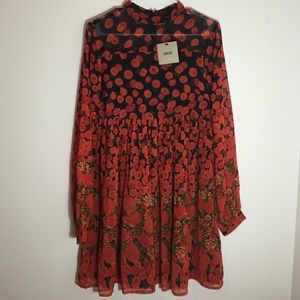 Red Floral Dress❤️