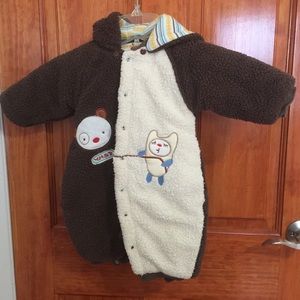 Super cute one piece baby winter jacket