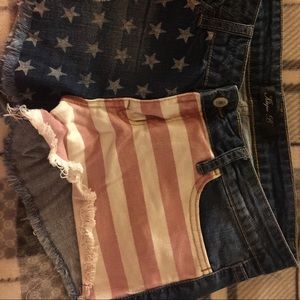 American flag shorts