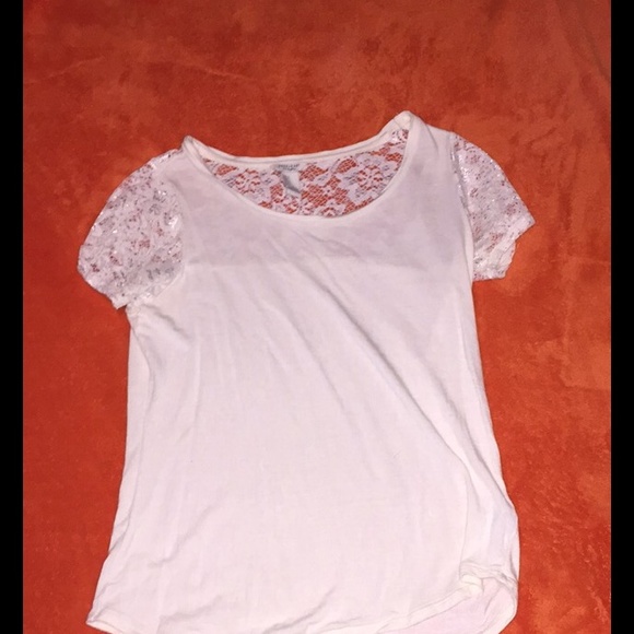 Cream lace top