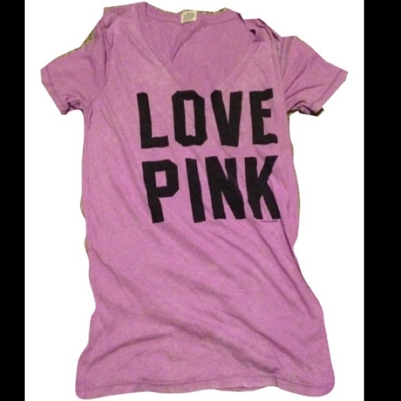 Love Pink Victoria's Secret Pink Long Tee