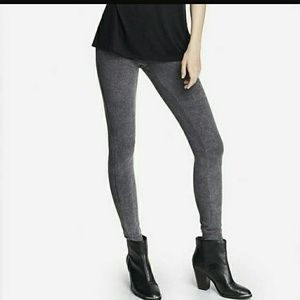 Express acid wash grey leggings