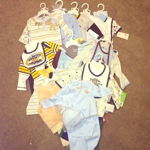 bundle of baby boy clothing sets!