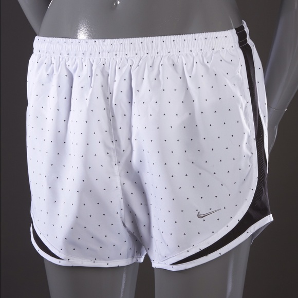 White Nike Tempo Running Shorts