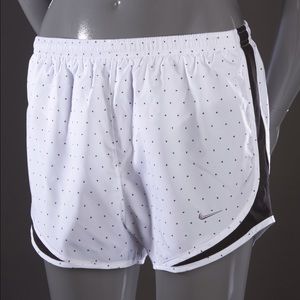 White Nike Tempo Running Shorts