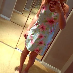 CUTE COLORFUL HALTER DRESS