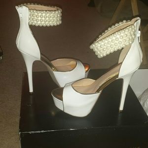 White Pearl heels
