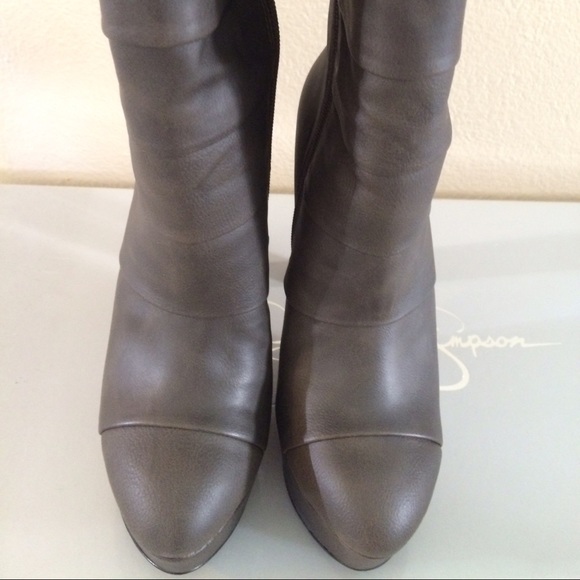 Jessica Simpson Grey Tall Boots - Picture 2 of 3