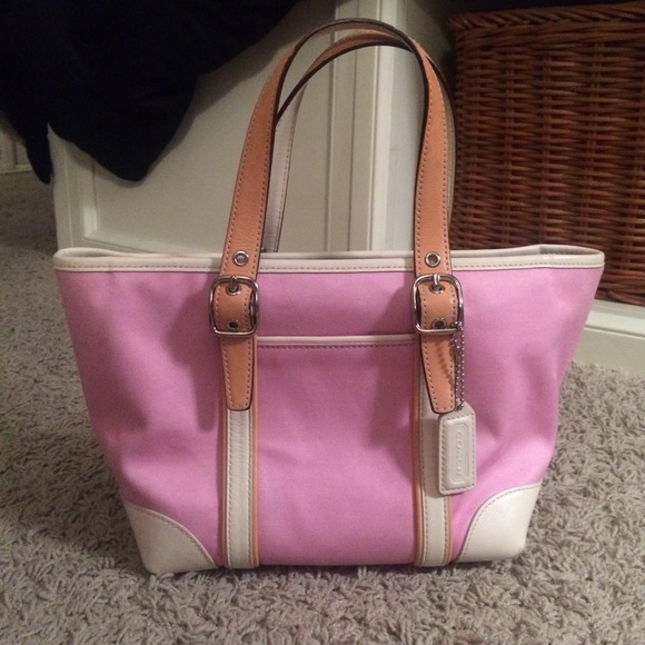 Baby Pink Coach Bucket Bag