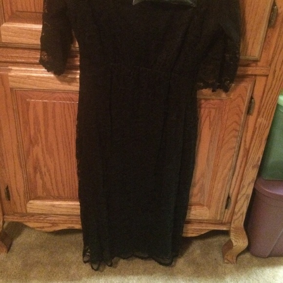 Maternity black cocktail dress - Picture 4 of 4
