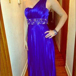 Royal blue prom dress