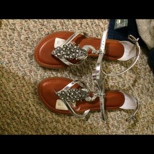 Cute peacock sandals