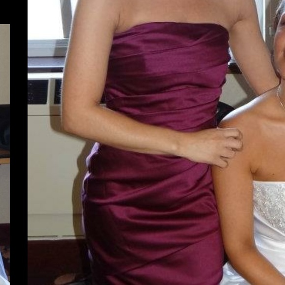 David's bridal strapless dress
