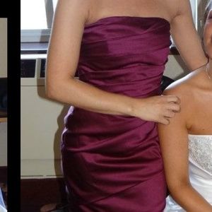 David's bridal strapless dress