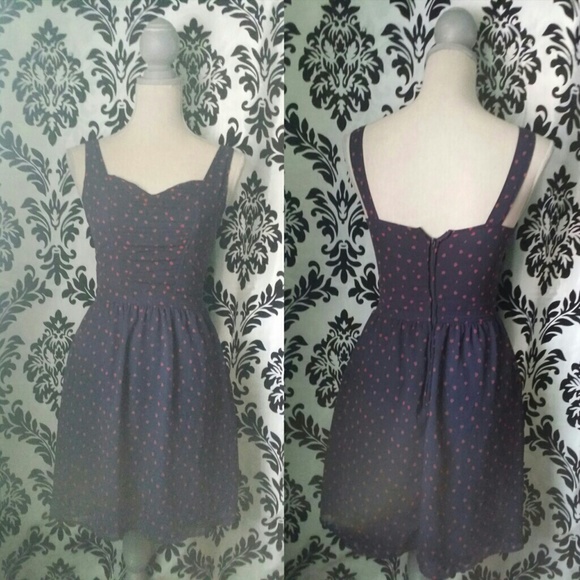EUC Small delia*s Sweetheart Blue Skater Dress