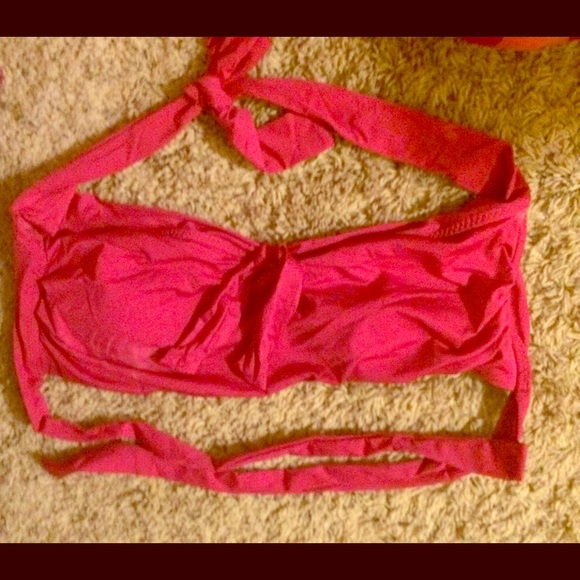 Dark Pink Multi-Tie Bikini Top